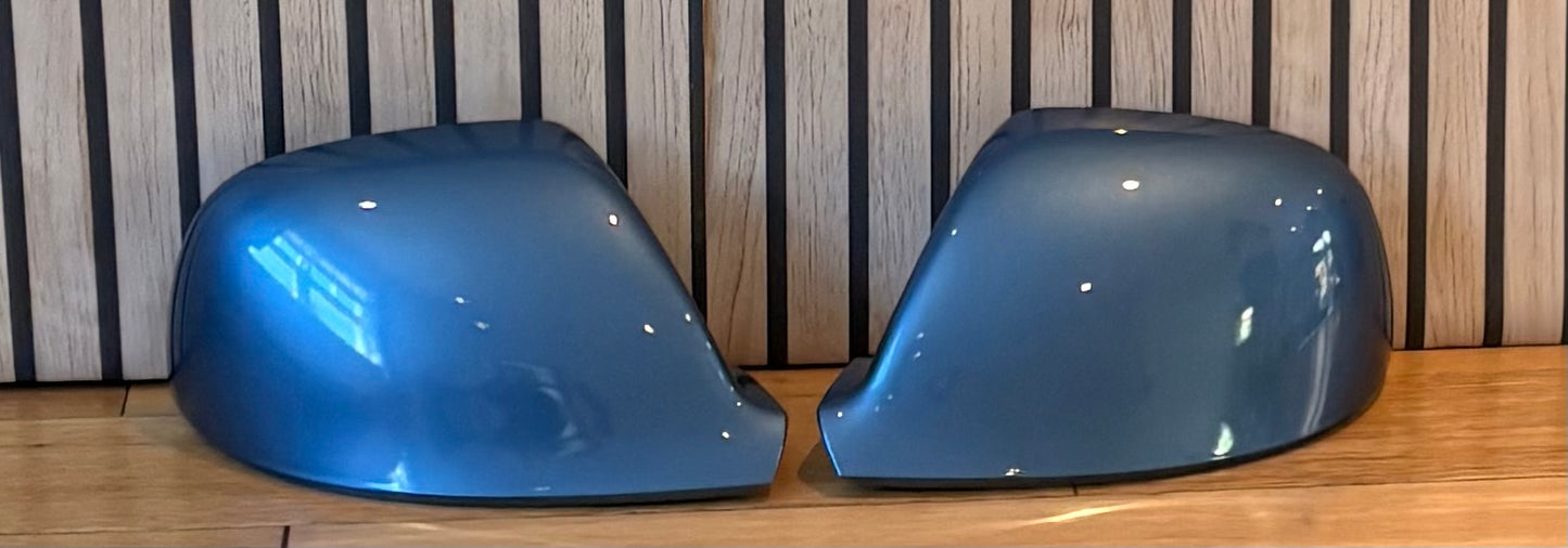 VW Transporter T5.1/T6/T6.1 New LH & RH Mirror Cover Painted In Acapulco Blue LR5T