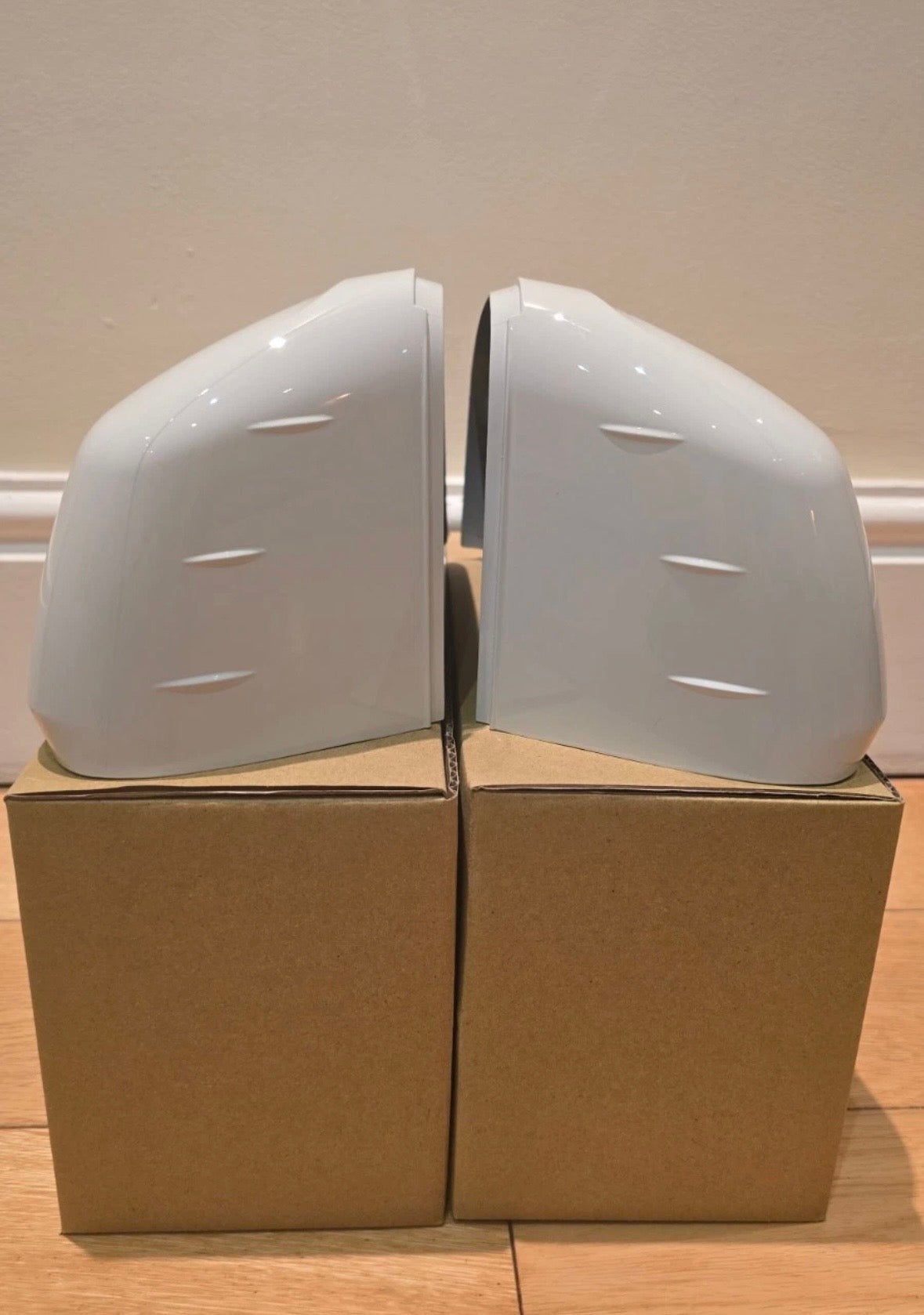 VW CADDY MK5 WING DOOR MIRROR CAP COVERS|2020-2025 | CANDY WHITE |LB9A