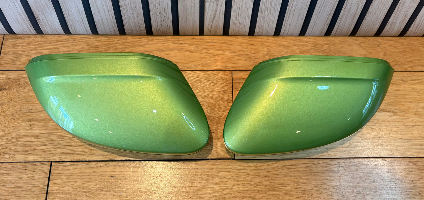 VW CADDY LIFE MIRROR COVERS CAPS | VIPER GREEN | LR6T