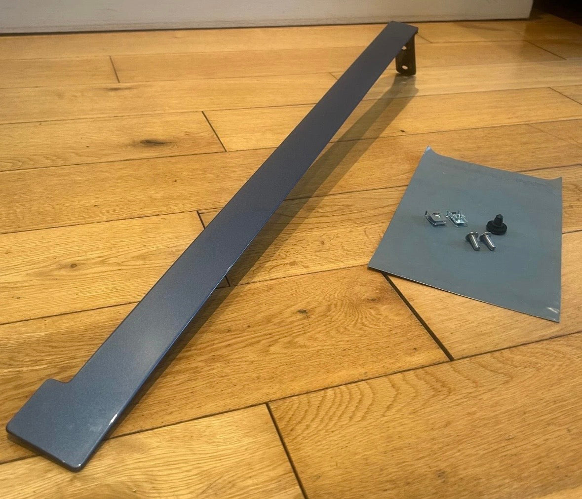 VW CADDY PASSENGERS SIDE LOADING DOOR RAIL COVER PAINTED IN ACAPULCO BLUE LR5T