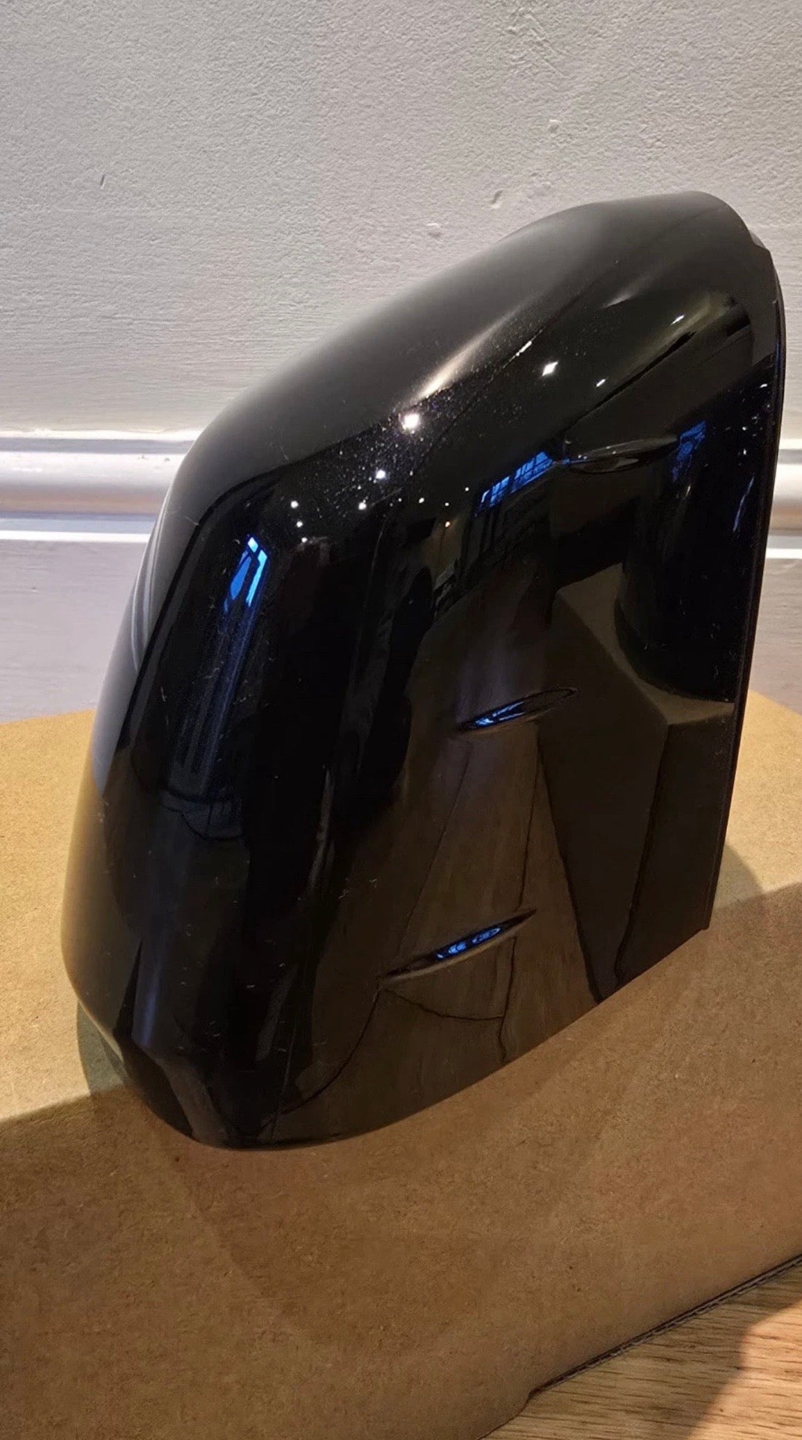 VW CADDY MK5 WING DOOR MIRROR CAP COVERS|2020-2025 | BLACK LC9X