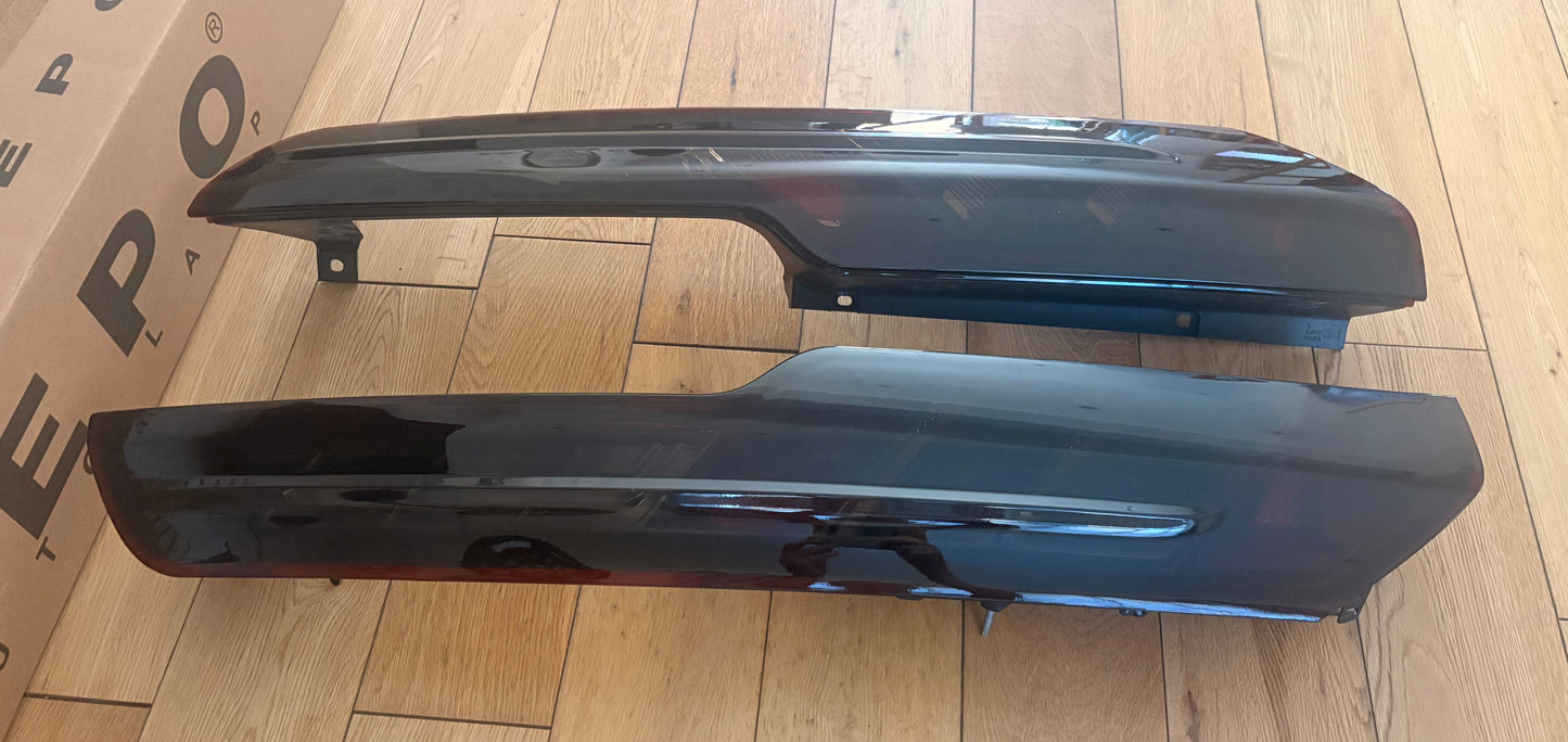 DARK Tinted Smoked Ford Transit Custom Van 2012-2024 Rear Tail Lights 1 PAIR