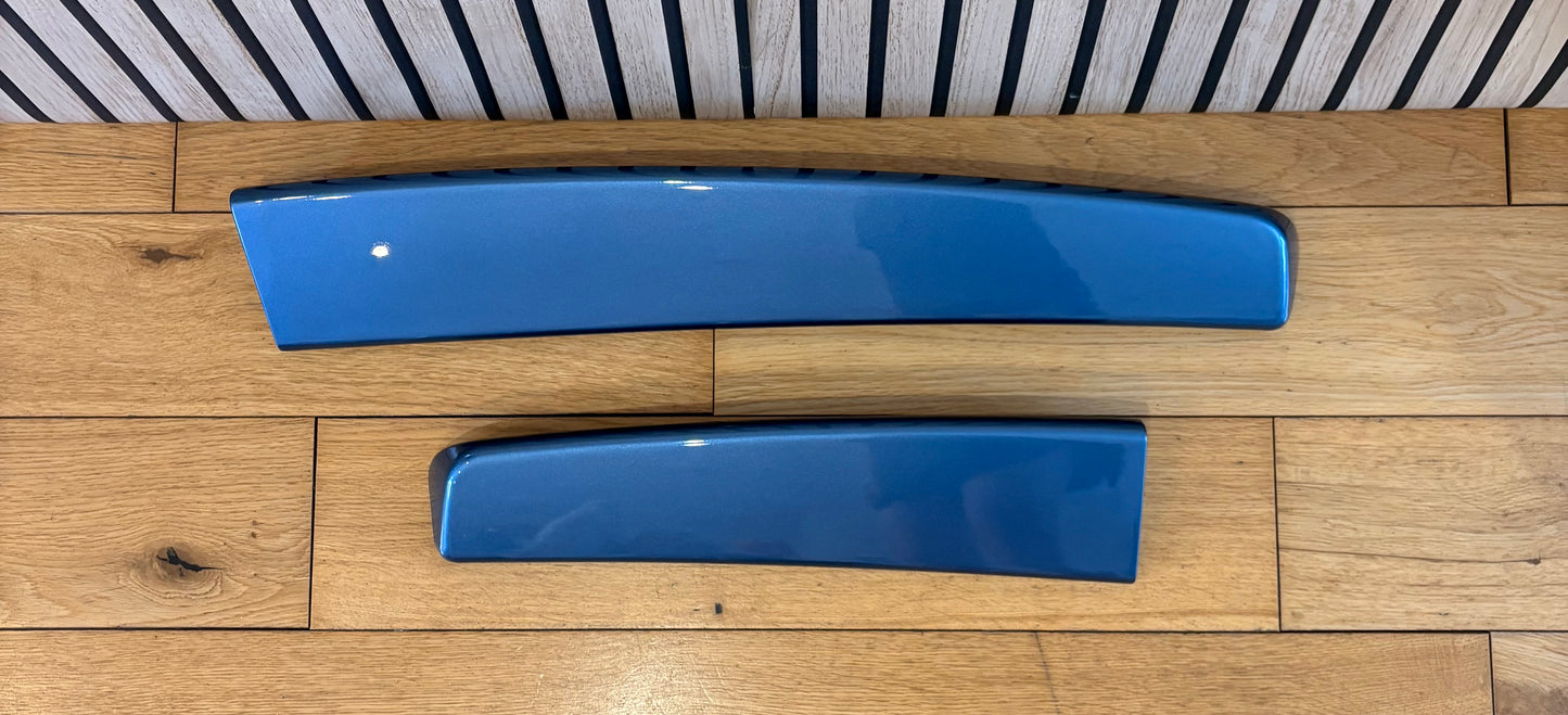 Caddy MK3/MK4 barn door spoiler painted in ACAPULCO BLUE LR5T