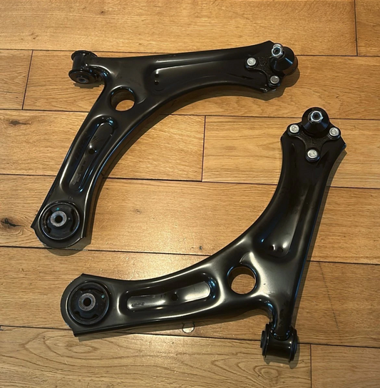 VW CADDY MK3-MK4 10-21 FRONT 2 WISHBONE SUSPENSION ARMS BUSHES & BALL JOINTS
