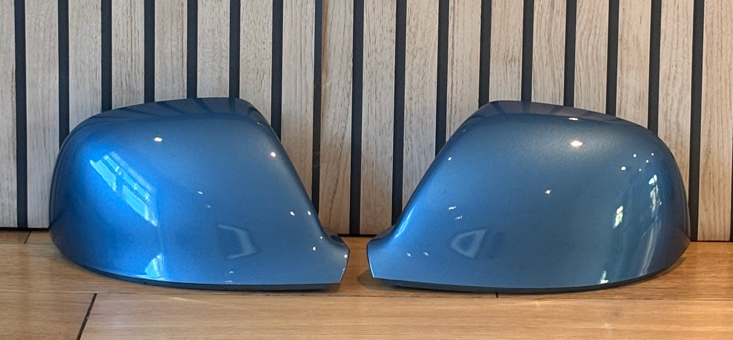 VW Transporter T5.1/T6/T6.1 New LH & RH Mirror Cover Painted In Acapulco Blue LR5T