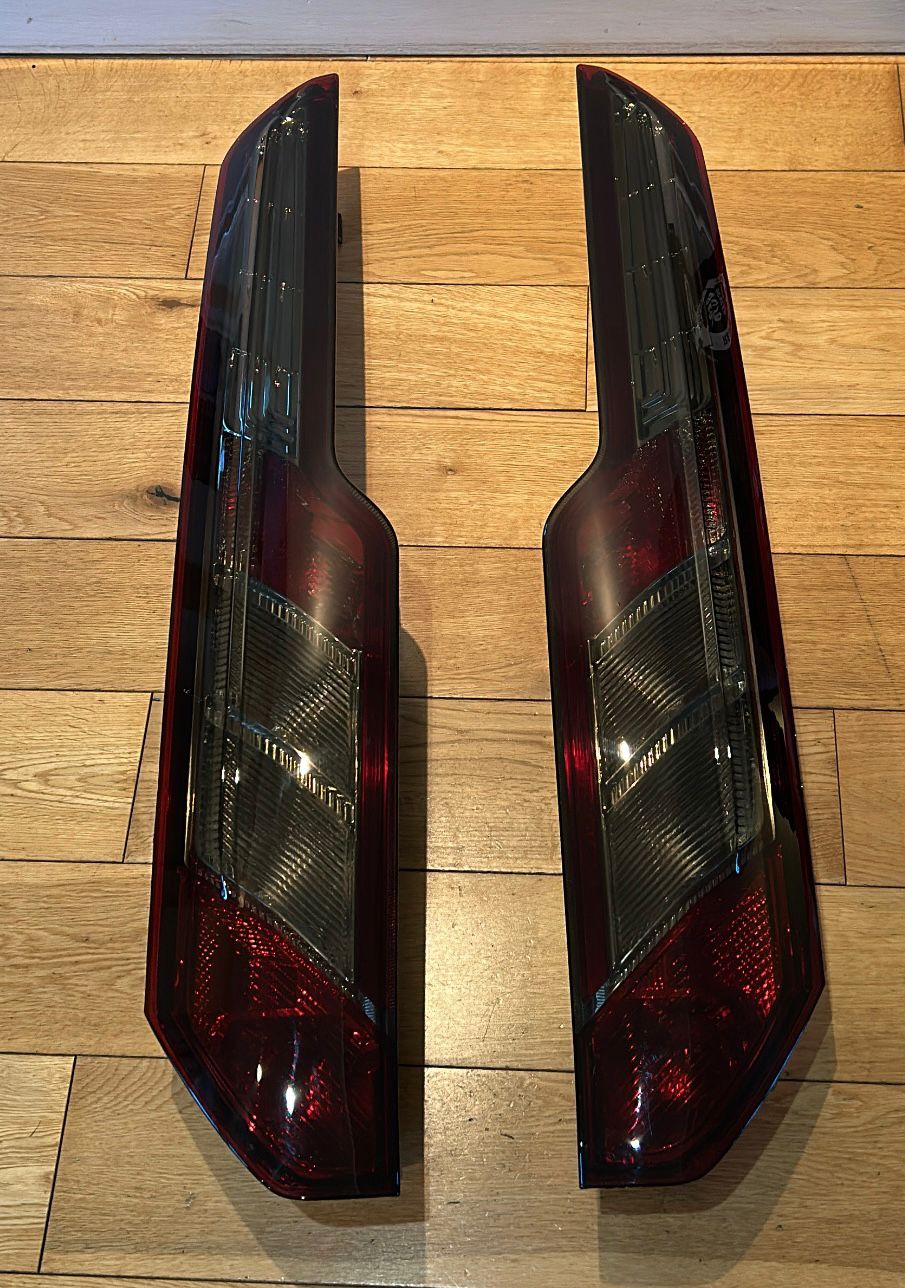 Tinted Smoked Ford Transit Custom Van 2012-2024 Rear Tail Lights 1 PAIR