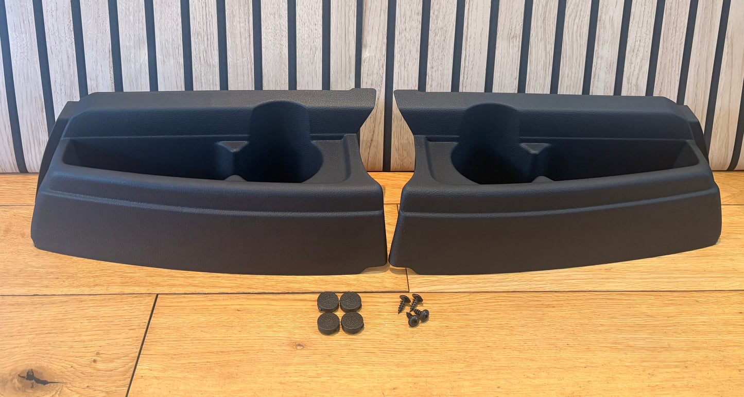 VW CADDY MK3 MK4 | REAR STORAGE COMPARTMENT | CUP HOLDER | PAIR | GENUINE