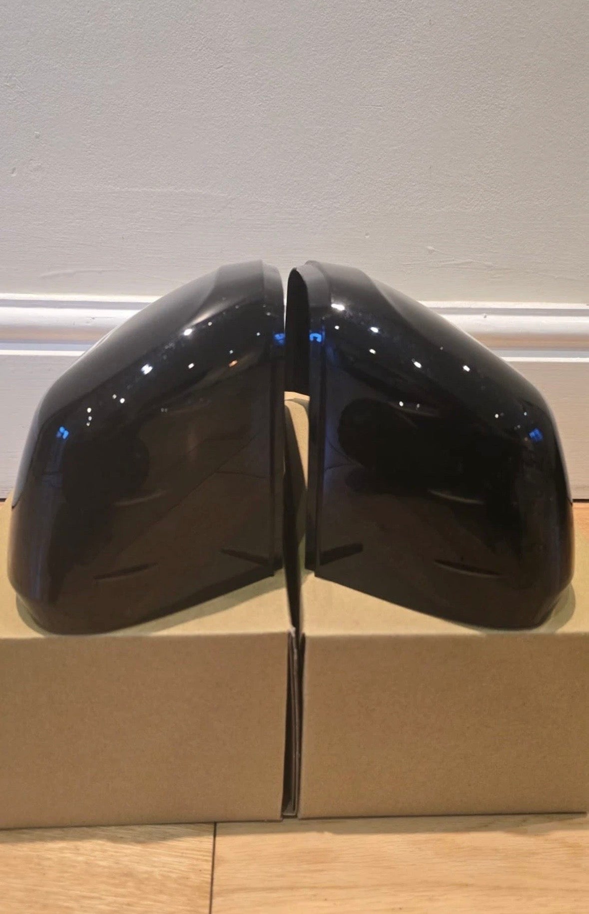 VW CADDY MK5 WING DOOR MIRROR CAP COVERS|2020-2025 | BLACK LC9X