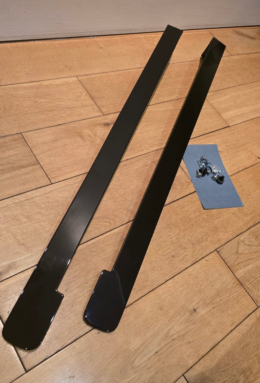 VW CADDY 2K MAXI 2K SIDE LOADING DOOR RAIL COVER LEFT & RIGHT SIDE 2004 - 2020 PAINTED IN LC9X DEEP BLACK PEARL
