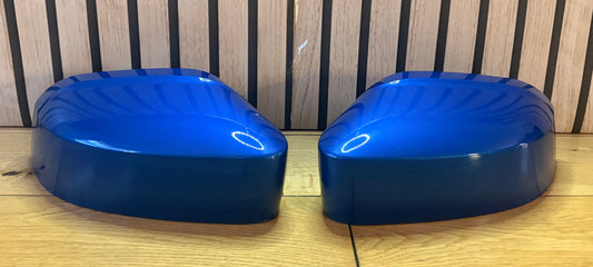 VW CADDY LIFE MIRROR COVERS CAPS | RAVENNA BLUE | LA5W