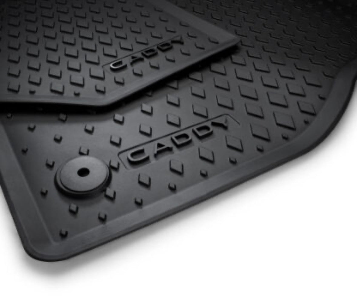 New Genuine VW Caddy MK5 2021 Onwards All-weather Rubber floor mats front