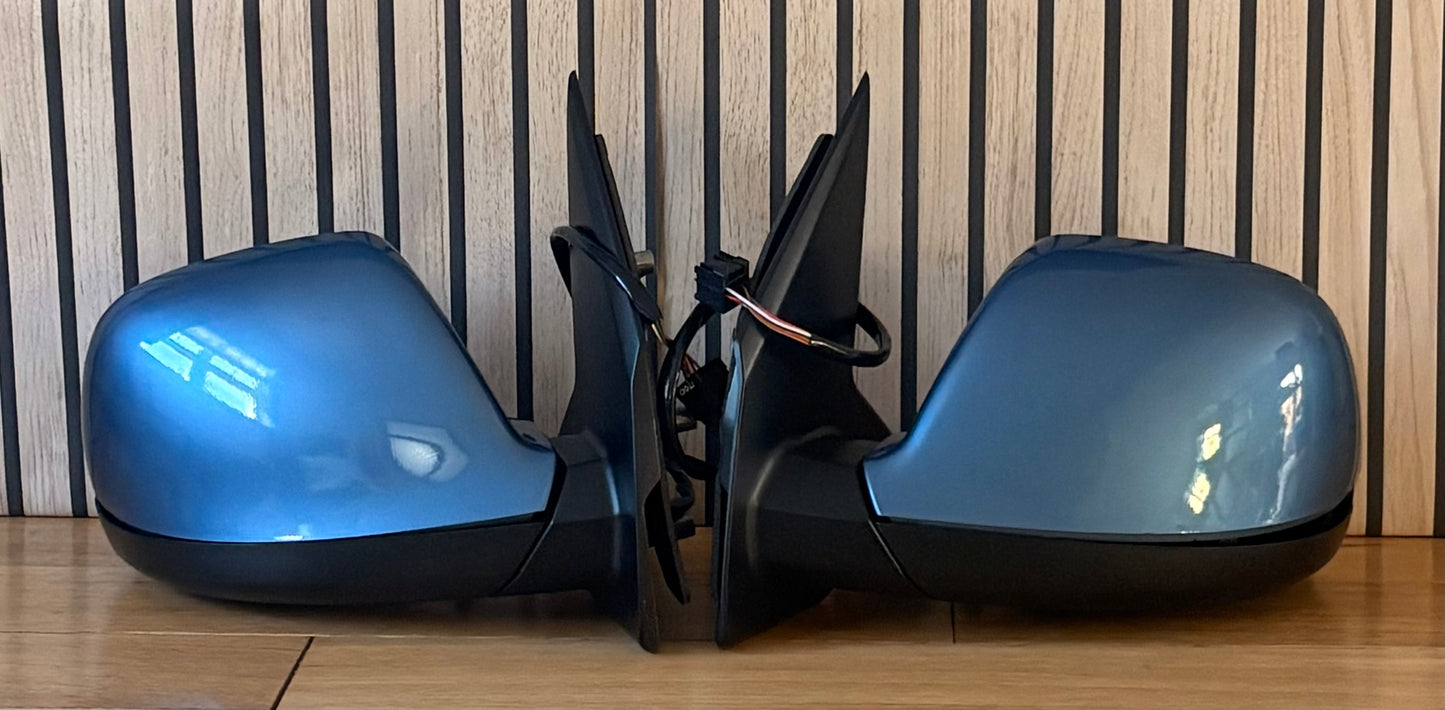 VW TRANSPORTER T6/T6.1 | 2015-2023 | DOOR WING MIRRORS | ELECTRIC | HEATED | ACAPULCO BLUE LR5T
