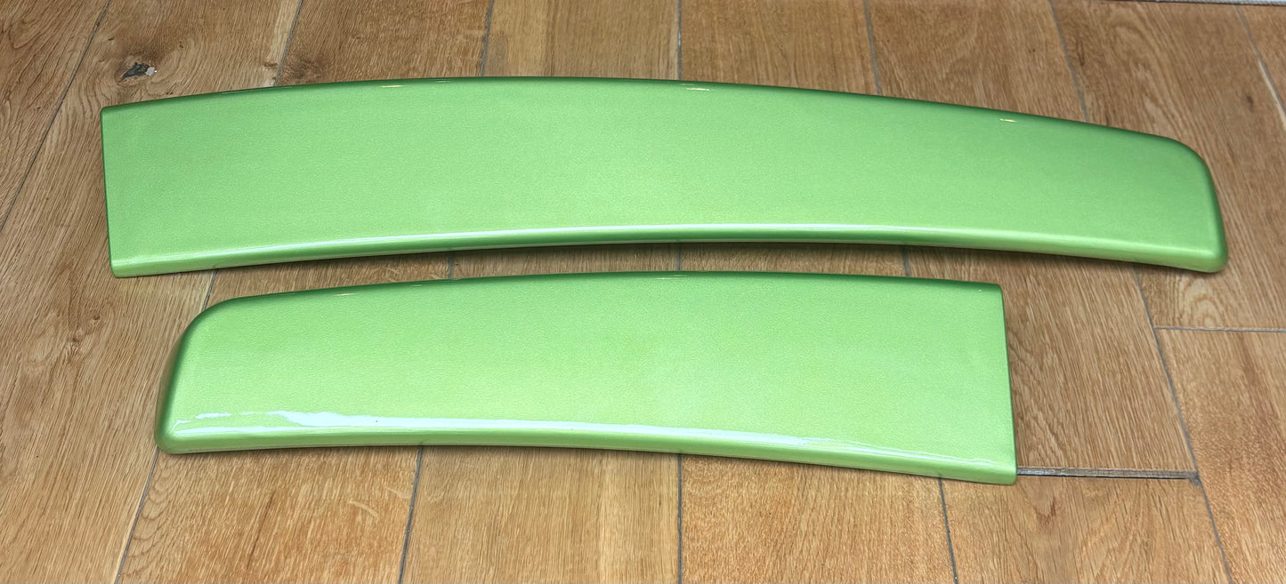 Caddy MK3/MK4 barn door spoiler painted in VIPER GREEN