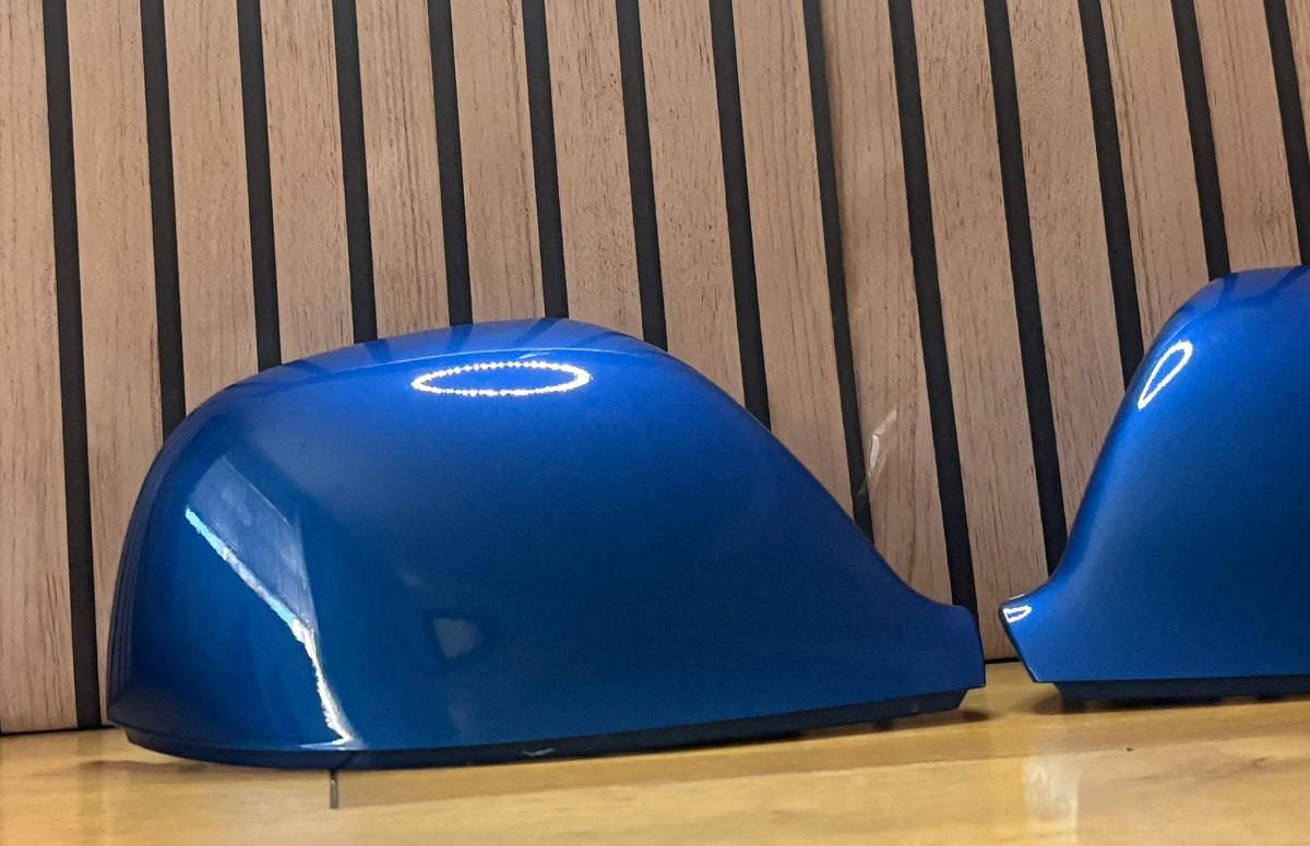VW Transporter T5.1/T6/T6.1 New LH & RH Mirror Cover Painted In Ravenna Blue LA5W