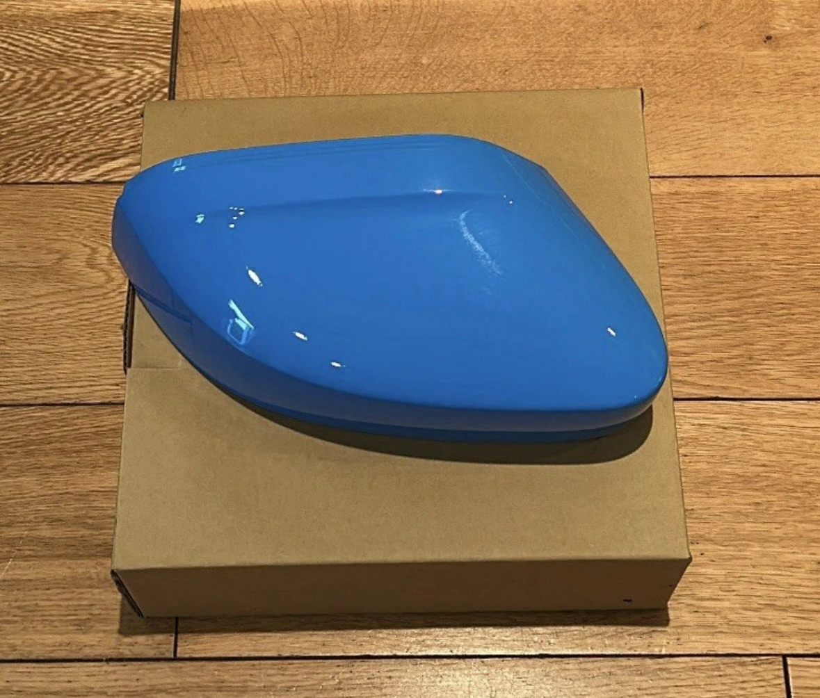 VW CADDY LIFE MIRROR COVERS CAPS |BRITISH GAS BLUE