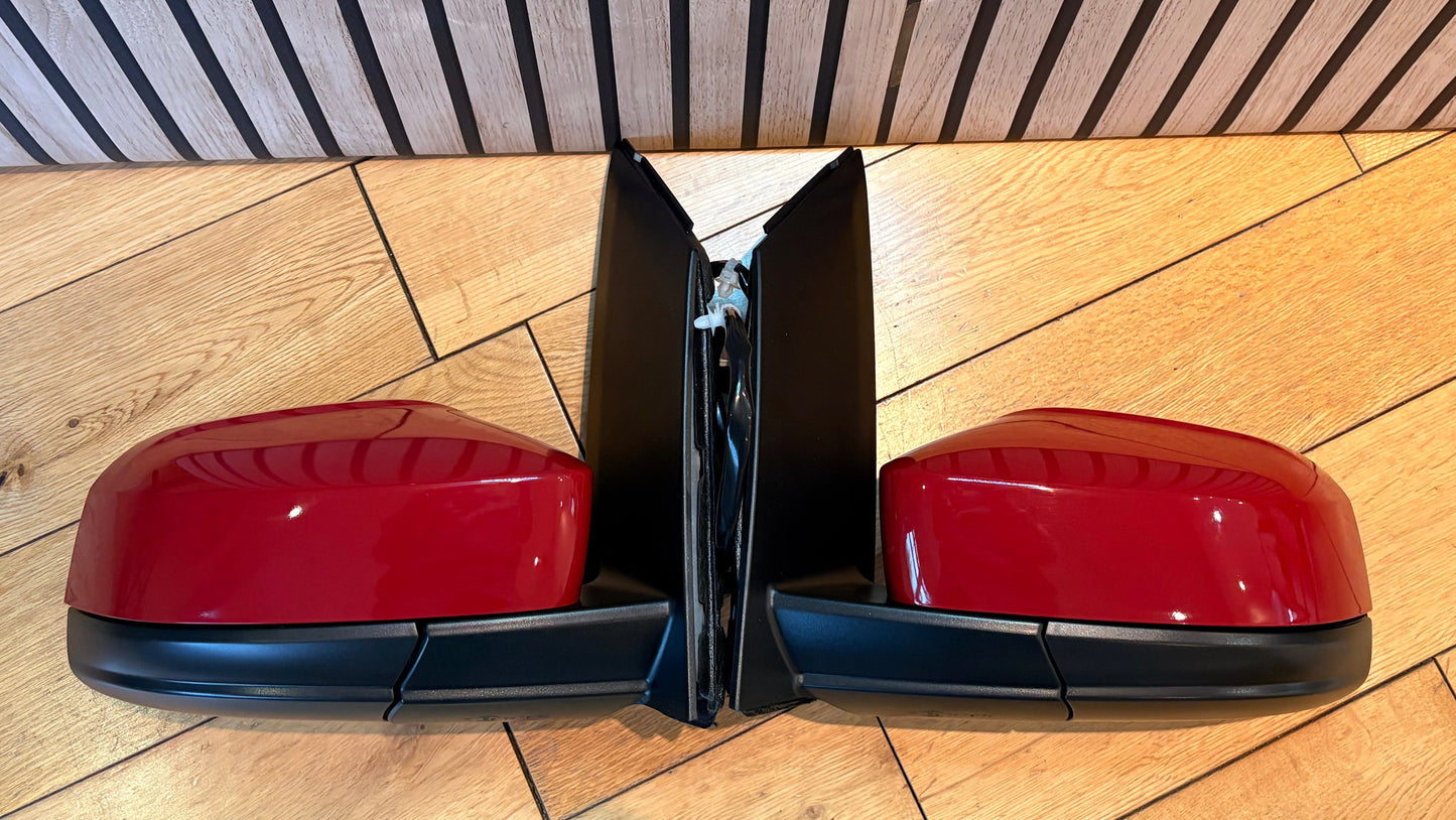 VW Caddy life mirrors upgrade | 2004 - 2020 | POWER FOLDING | Painted in SALSA RED | LA3H