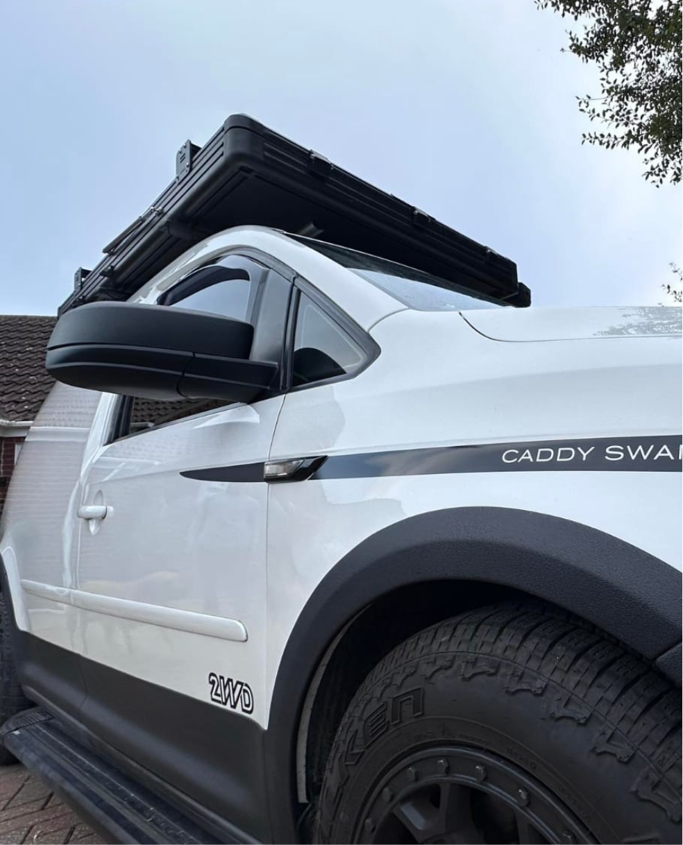 Caddy life mirrors upgrade with RAPTOR Caps