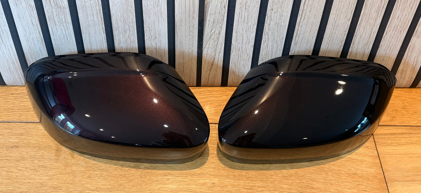 VW CADDY LIFE MIRROR COVERS CAPS | BLACKBERRY | LL4U
