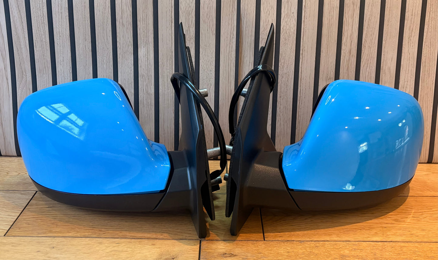 VW TRANSPORTER T6/T6.1 | 2015-2023 | DOOR WING MIRRORS | ELECTRIC | HEATED | British Gas Blue
