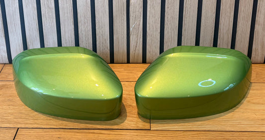 VW CADDY LIFE MIRROR COVERS CAPS | VIPER GREEN | LR6T