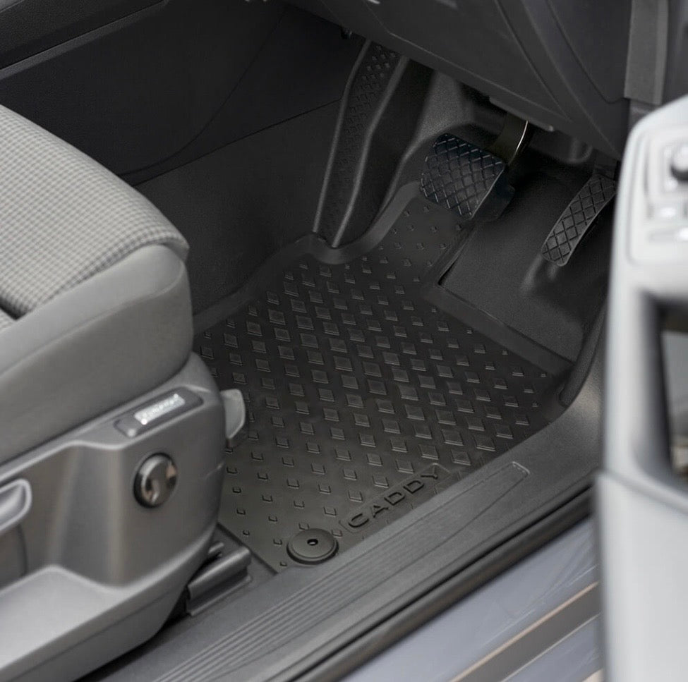 New Genuine VW Caddy MK5 2021 Onwards All-weather Rubber floor mats front