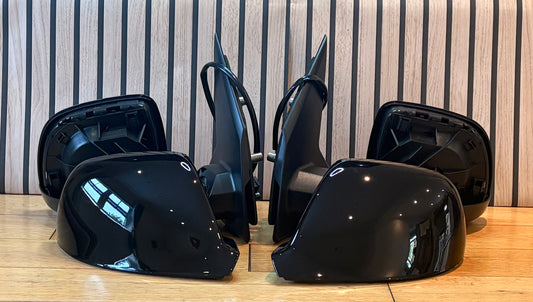 VW TRANSPORTER T6/T6.1 | 2015-2023 | DOOR WING MIRRORS | ELECTRIC | HEATED | Gloss Black