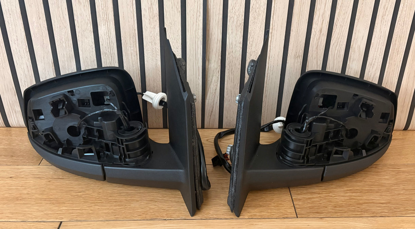 Caddy MK5 Wing Door Mirrors | 2021 >| Pair | Electric | Heated | Candy White Caps LB9A