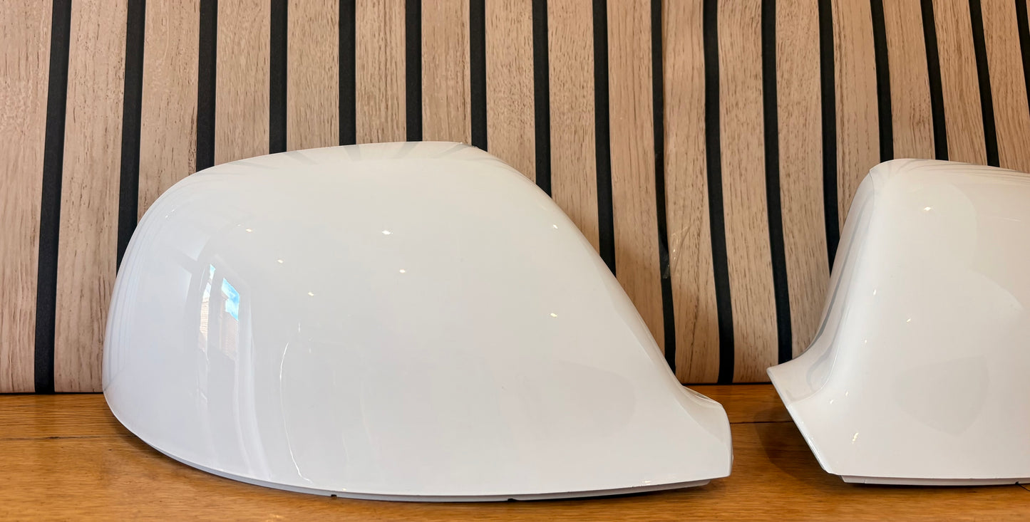 VW Transporter T5.1/T6/T6.1 New LH & RH Mirror Cover Painted In White