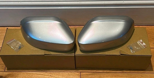 VW CADDY LIFE MIRROR COVERS CAPS REFLEX SILVER LA7W