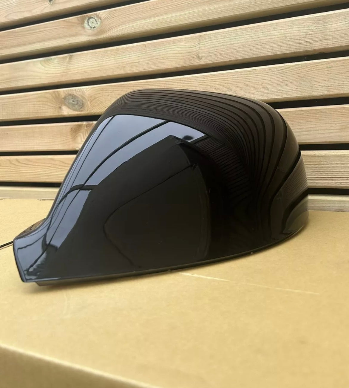 VW T5.1/T6/T6.1 New LH/Passenger SideMirror Cover Painted In Gloss Black