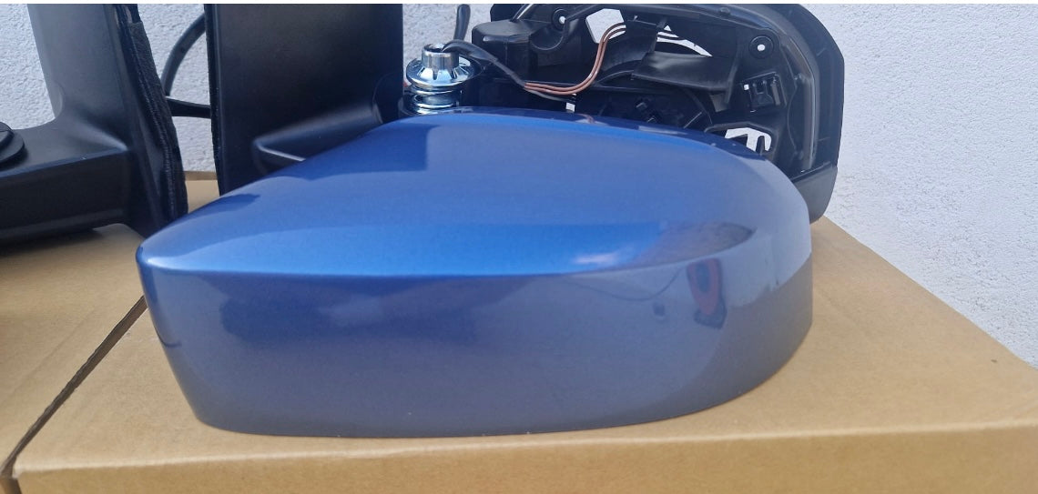 Caddy life mirrors upgrade Painted in RAVENNA BLUE LA5W