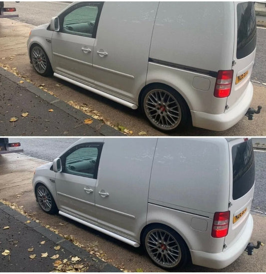 VW CADDY PASSENGERS SIDE LOADING DOOR RAIL COVER PAINTED IN LC9X