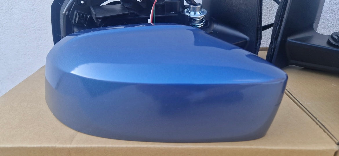 Caddy life mirrors upgrade Painted in RAVENNA BLUE LA5W